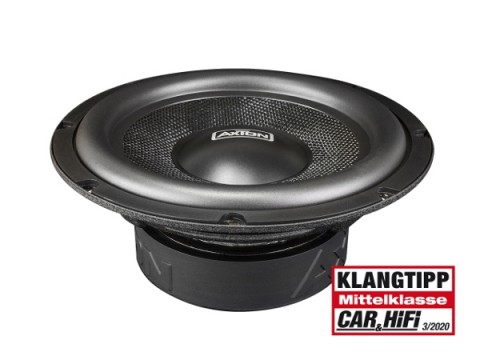 Automobilinis žemų dažnių garsiakalbis 8" (20cm) 150W 2Ώ+2Ώ (dvi ritės) Axton ATW20